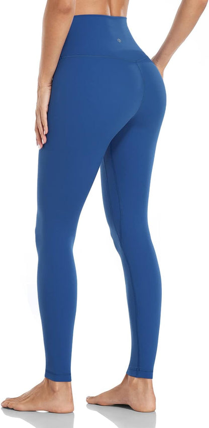 Essential Leggings 28" | Compression, Tummy Control, Workout, Yoga, Gym, Lounge, Soft, High Waisted, 4-Way Stretch, Full Length, for Women