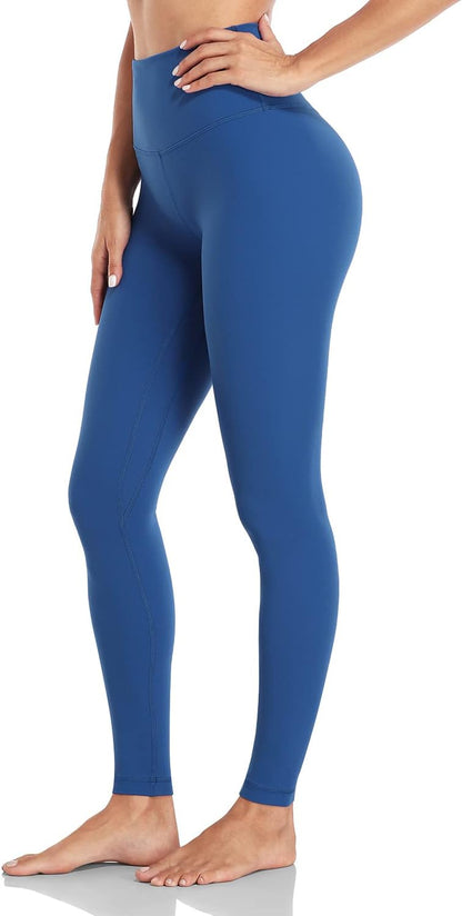 Essential Leggings 28" | Compression, Tummy Control, Workout, Yoga, Gym, Lounge, Soft, High Waisted, 4-Way Stretch, Full Length, for Women