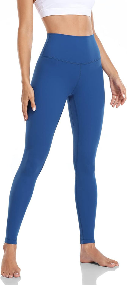 Essential Leggings 28" | Compression, Tummy Control, Workout, Yoga, Gym, Lounge, Soft, High Waisted, 4-Way Stretch, Full Length, for Women